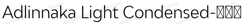 Adlinnaka Light Condensed字体转换